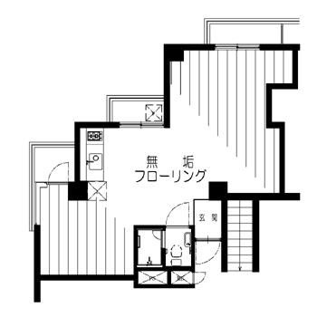 渋谷区千駄ヶ谷５丁目の事務所の間取り