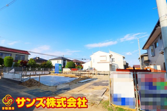 郡山市富田町字西原　　　　１号棟　　　大島小学校、郡山第６中学区の外観|南西側から見た駐車場を含む外観♪