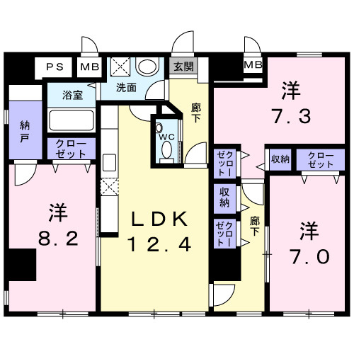 【間取り】 | Ｎｅｘｕｓ１１０ | 間取図