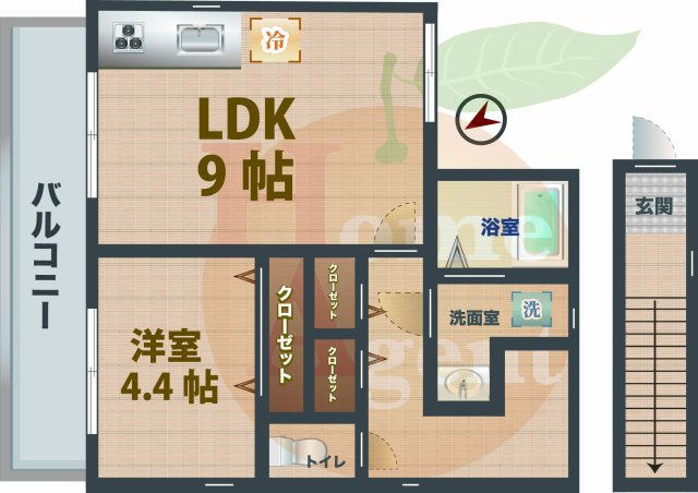 【間取り】 | okuroji118 | 1LDKのお部屋です。