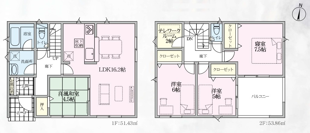 Cradle garden　美里町小茂田第4の間取り|図面と現況が異なる場合、現況を優先とします。