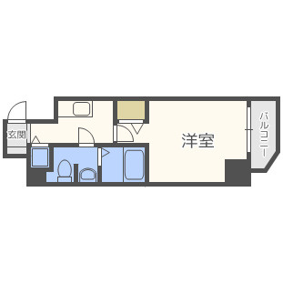 プレサンス梅田東ベータの間取り|プレサンス梅田東ベータ　開放感のある間取り