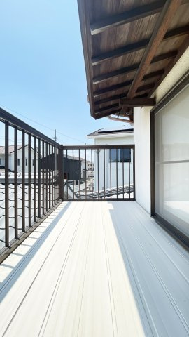 撫養町木津字南川屋482-20　借家のバルコニー