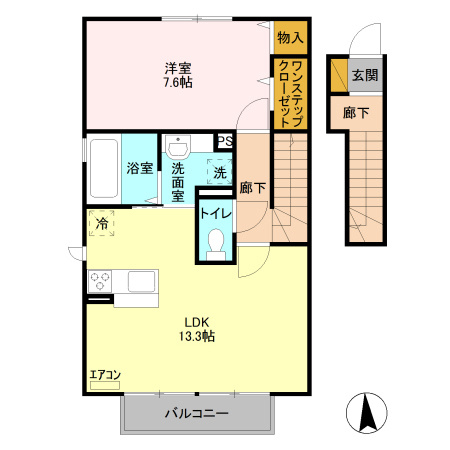 【間取り】 | エスペランサ　Ａ