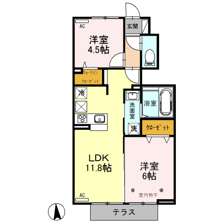 【間取り】 | クレインⅣ