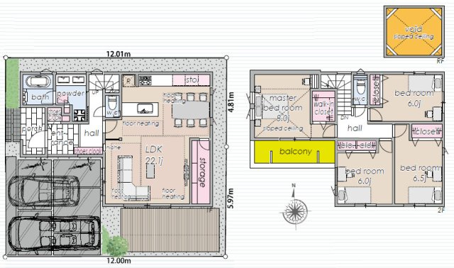 練馬区桜台6丁目　駅近×ZEH水準　庭付き耐震住宅　限定1棟の間取り|4LDK+WIC　土地面積129.70m2　建物面積121.08m2
