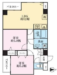 亀戸天神東スカイマンションの間取り