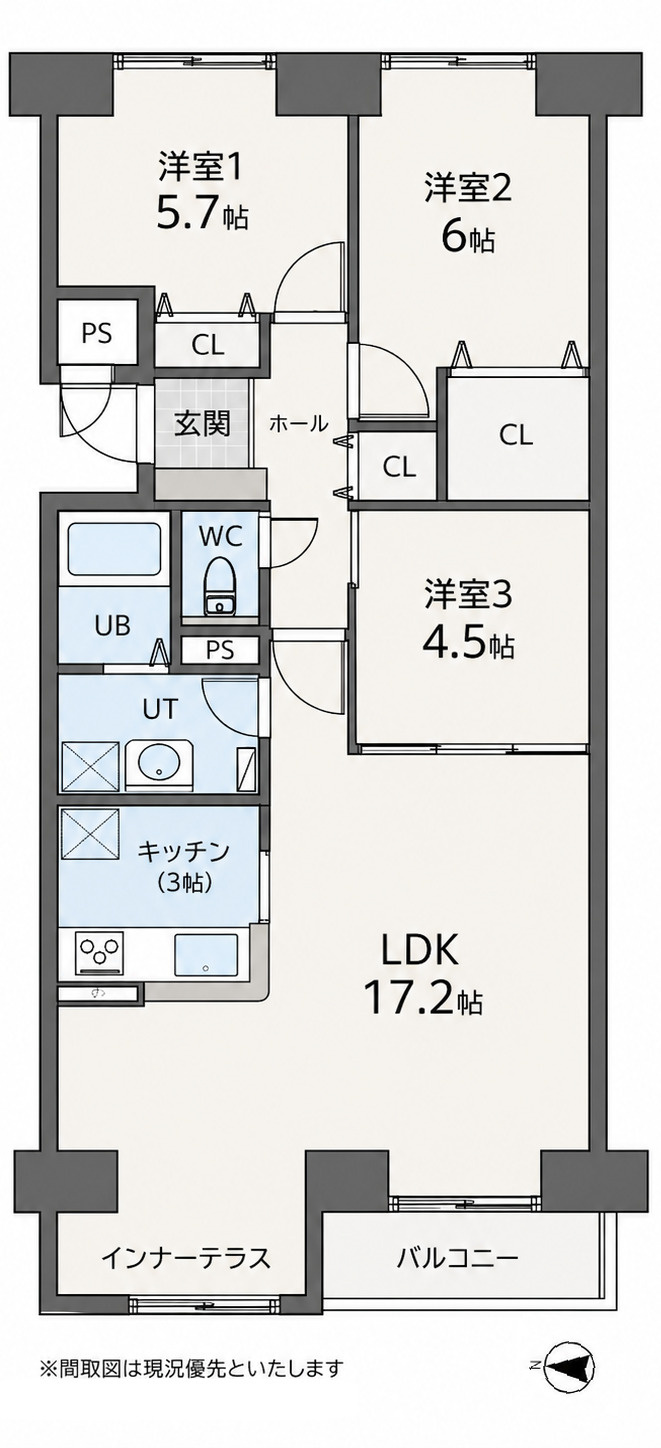 サーム広島インターB棟の間取り