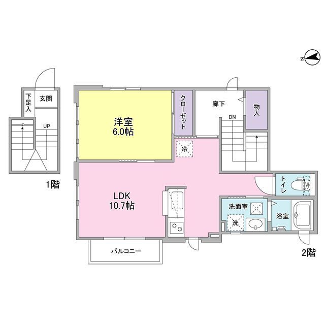 ハルシオンプレイスE棟の間取り