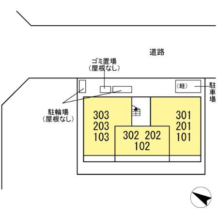 コニフェールⅢの区画図