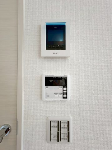 上桂西居町のセキュリティ|モニターで訪問者を確認できるので、知らない人やセールス・勧誘など避けられて安心です！（R8.7撮影）