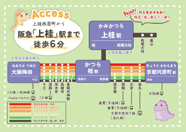 上桂西居町のその他|阪急上桂駅まで徒歩６分！
徒歩３分のところには、バス停もございます◎