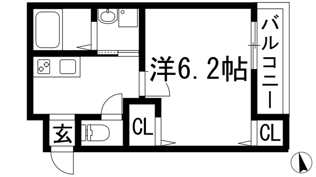 【間取り】 | フジパレス西宮甲東園3番館