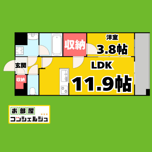 グリュック平和の間取り