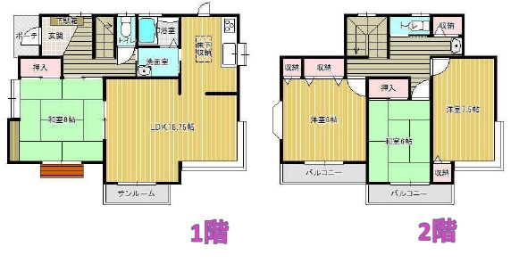 四街道市和良比の間取り
