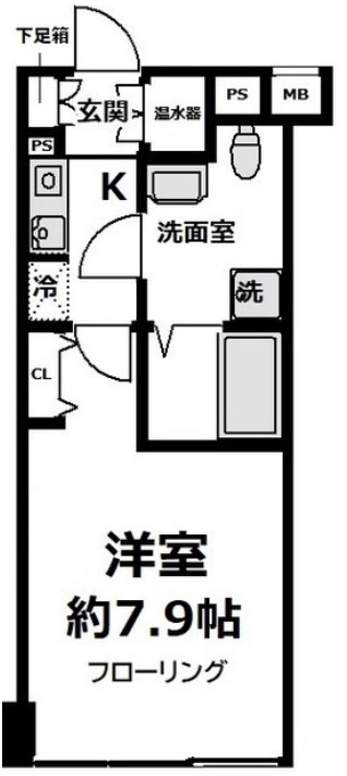 ラビバーレ阪東橋の間取り|間取りです。