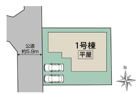水戸市千波町5期　新築戸建の区画図