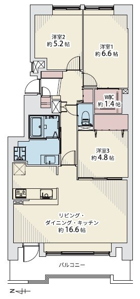 アイビーハイム福住東センターイーストポルトの間取り