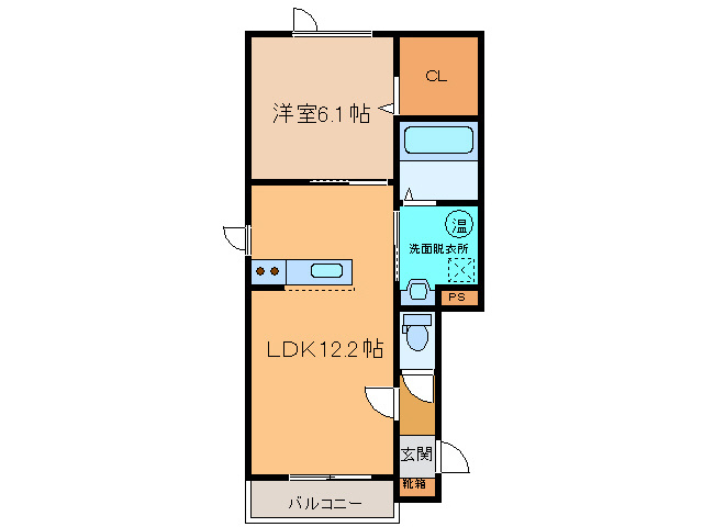 TOWN114　C棟の間取り
