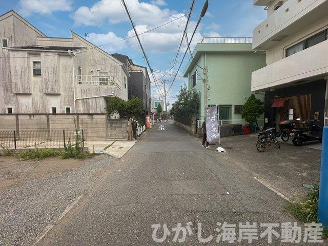藤沢市鵠沼松が岡4丁目　売地の前面道路含む現地写真|現地外観