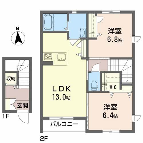 シャーメゾン・ヴィレッタAの間取り