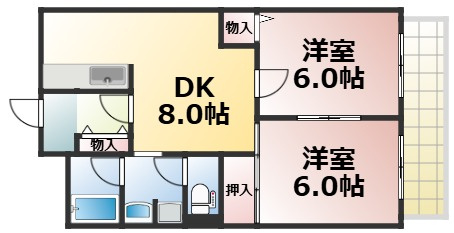【間取り】 | ラ・フォーレ高井田　仲介手数料無料