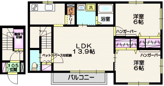 Ｍａｉｓｏｎ　ｄｅ　ｍｉｍｏｓａの間取り