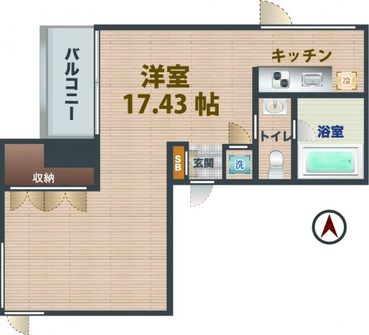 【間取り】 | ルビア中野坂上 | 1LDKのお部屋です。