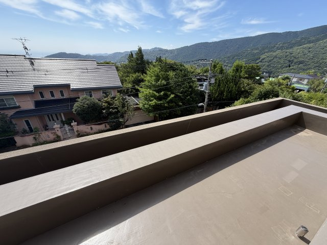熱海市　西熱海町別荘地のバルコニー