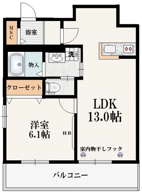クレール・松葉の間取り