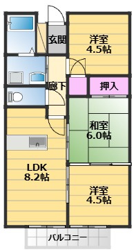 【間取り】 | グランビューM
