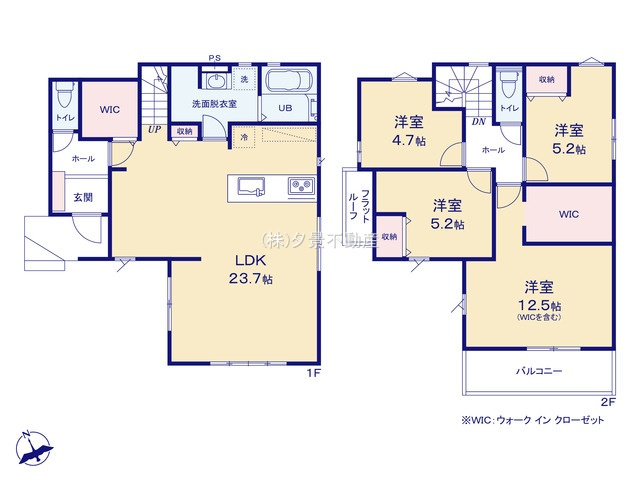 《仲介手数料無料》西東京市南町２丁目9-27新築一戸建てKEIAI GRACEの間取り