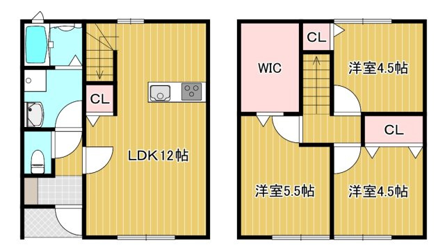 Maison BLanche Ⅱの間取り