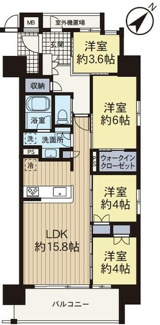 【間取り】 | イニシア町田 | 間取りです。