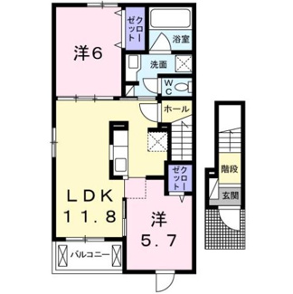 【間取り】 | アンジュⅡ