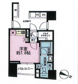 リビオメゾン千代田岩本町ルジェンテの間取り