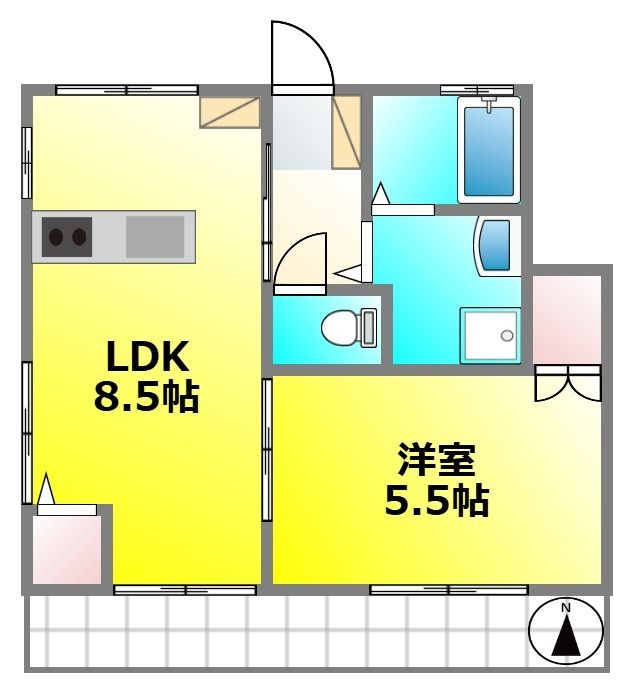クレールの間取り