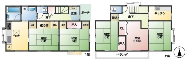 【間取り】 | 毛呂山町前久保南2丁目　中古戸建