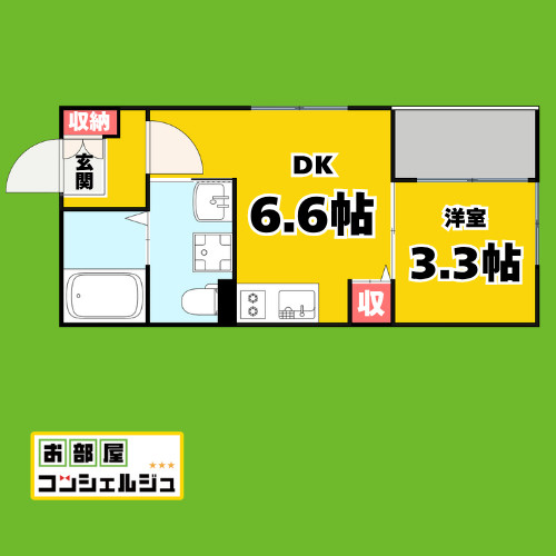 Nitva Heights(二トヴァ　ハイツ)の間取り
