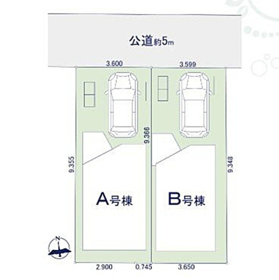 【区画図】 | 北区滝野川3丁目　新築戸建　A号棟 6380万円