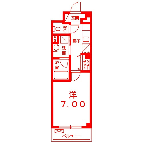 横浜市西区岡野２丁目の賃貸マンションの間取り