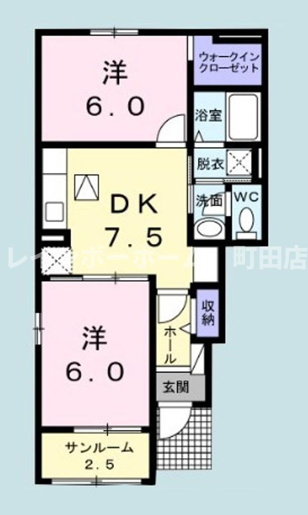 ブルックレジデンス※初期費用分割あと払いサービス利用可能物件の間取り