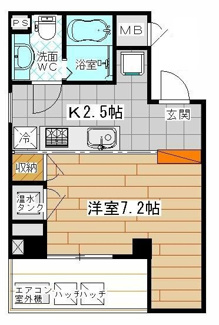 【間取り】 | 南青山ＳＴＵＤＩＯ　ＦＬＡＴ | 間取りです。