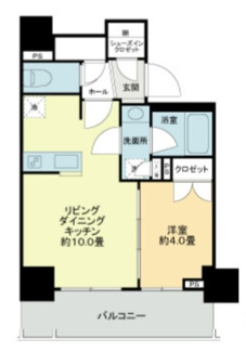 【間取り】 | ライオンズ千代田岩本町ミレスーＫＤＡ | 間取りです。