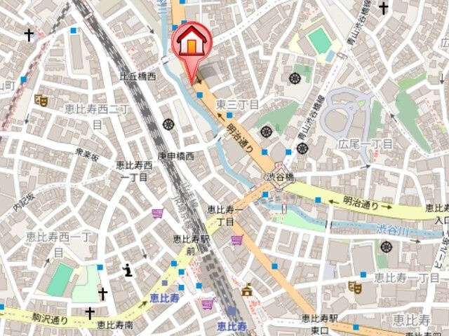 【地図】 | レジディア恵比寿