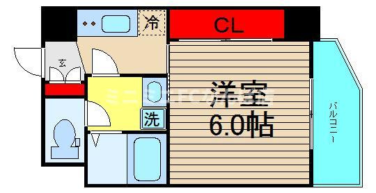 エスプレイス阿波座パークテラスの間取り|現状有姿