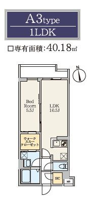 S-RESIDENCE駒場東大前の間取り