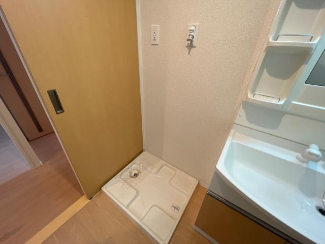 菊池郡菊陽町花立３丁目のアパートの洗面所|洗面
