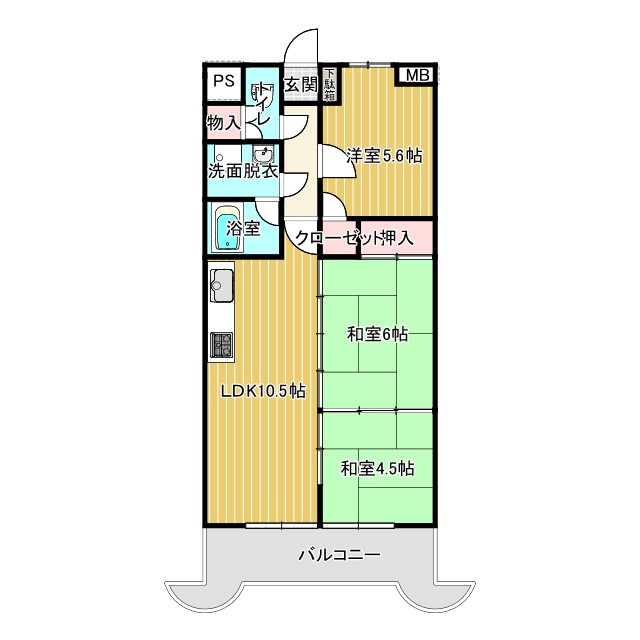 ネオハイツ荒楯の間取り