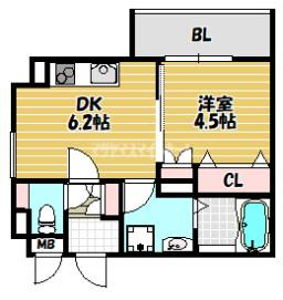 【間取り】 | ラモーナ雁屋西町